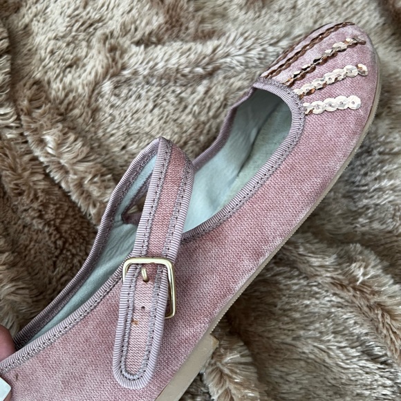 2/$20 Pink suede mary janes - Picture 3 of 4